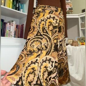 Pink Tartan 100% Silk Elegant Paisley Skirt ⚜️🖤